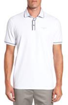 Men's Ted Baker London Offset Modern Slim Fit Golf Polo (s) - White