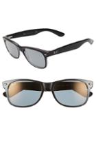 Women's Ray-ban 'new Wayfarer' 55mm Sunglasses - Transparent Black Mirror