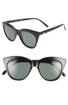 Women's Le Specs Halfmoon Magic 52mm Polarized Sunglasses - Black