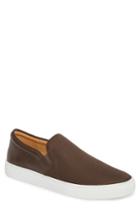 Men's Donald Pliner Albin Raffia Slip-on Sneaker M - Brown