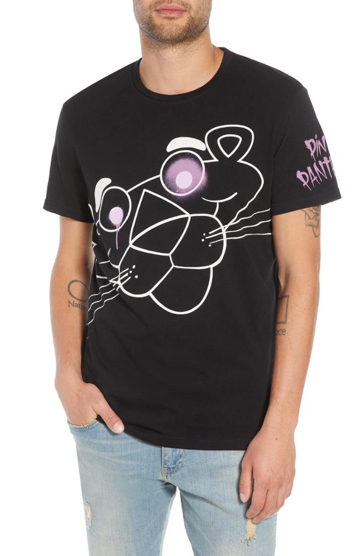 Men's Elevenparis Big Head Graphic T-shirt - Black