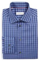 Men's Eton Contemporary Fit Plaid Dress Shirt .5 - Blue