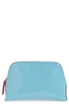 Diane Von Furstenberg Leather Cosmetics Pouch - Blue