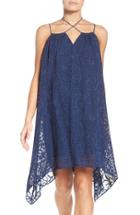 Women's Ali & Jay Crepe De Chine Asymmetrical Trapeze Dress - Blue