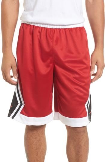Men's Nike Jordan Sportswear Rise Diamond Shorts - Red