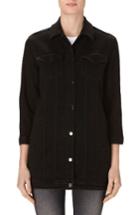 Women's J Brand Maxi Longline Denim Jacket - Black