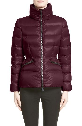 Women's Moncler Danae Down Puffer Jacket - Burgundy