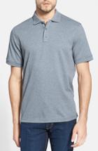 Men's Nordstrom Men's Shop Regular Fit Interlock Knit Polo, Size - Grey