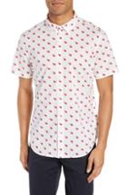Men's Bonobos Riviera Slim Fit Geo Print Sport Shirt R - White