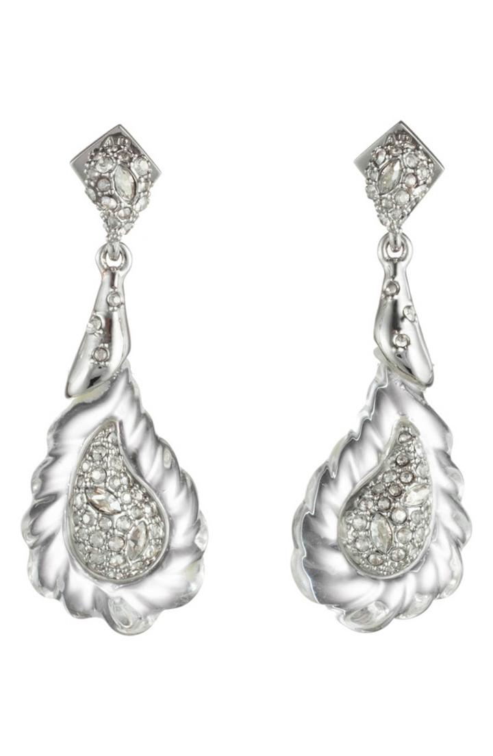 Women's Alexis Bittar Crystal Encrusted Paisley Earrings