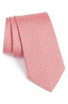 Men's Salvatore Ferragamo Palm Tree & Sailboat Silk Tie, Size - Pink