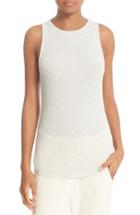 Women's Vince High Neck Tank - White