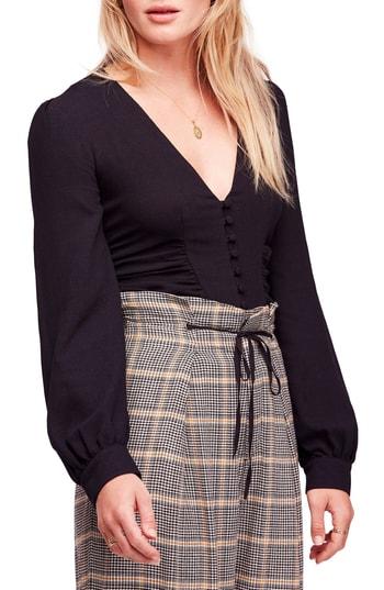 Women's Free People Maise Top - Black