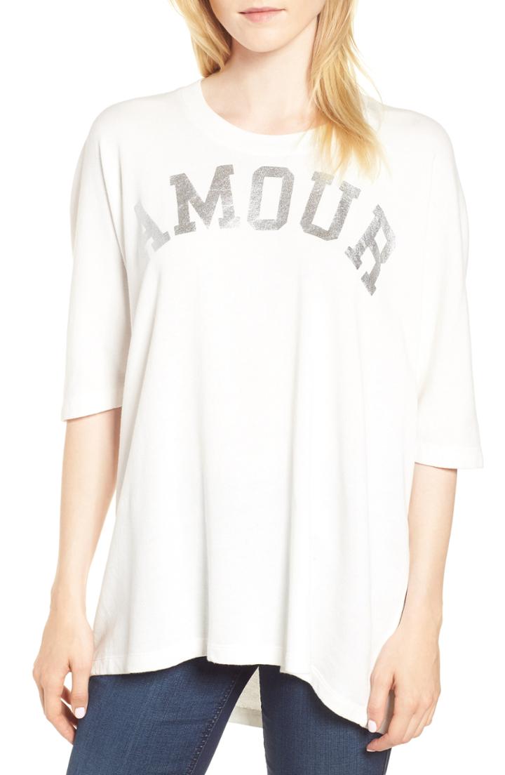 Women's Zadig & Voltaire Portland Amour Short Sleeve Sweatshirt