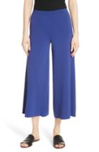 Women's Theory Henriet K Lustrate Wide Leg Crop Pants, Size - Blue