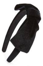 Cara Velvet Bow Headband, Size - Black