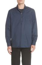 Men's Our Legacy Shawl Collar Pullover Shirt Jacket Eu - Blue