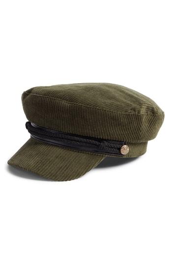 Women's Bp. Corduroy Baker Boy Hat - Green