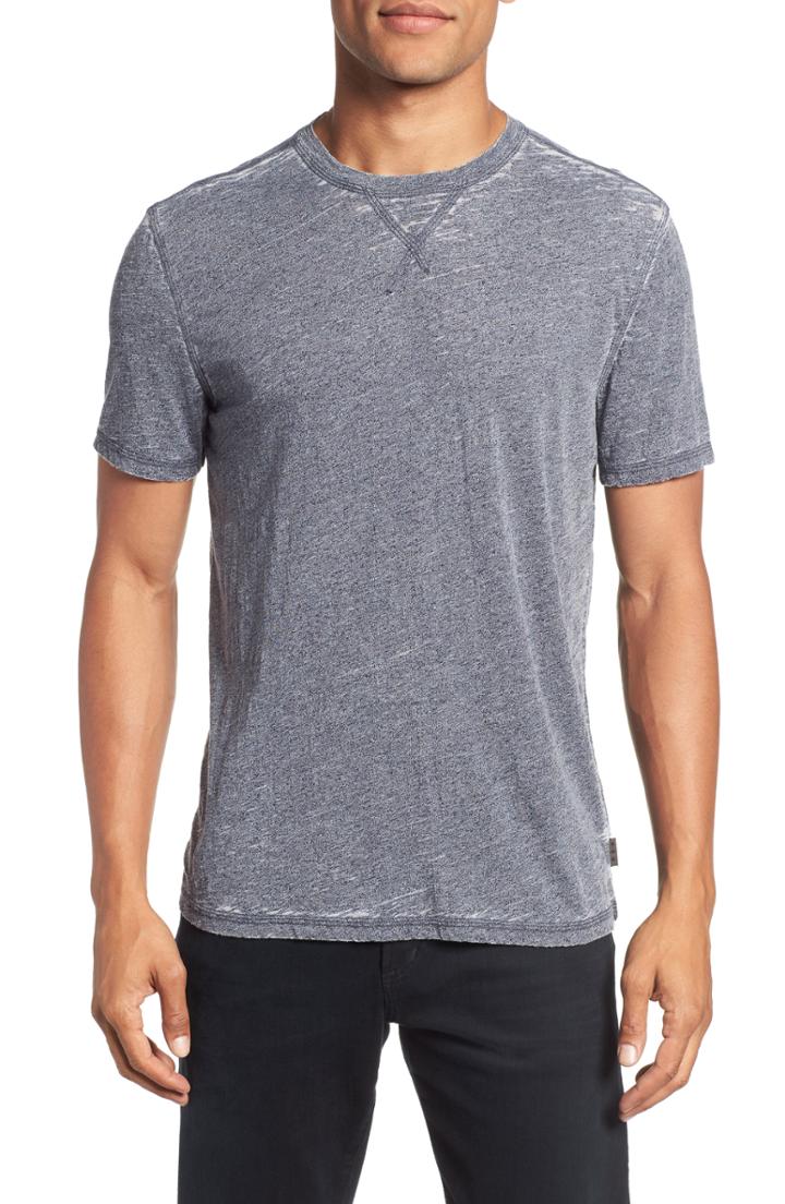 Men's John Varvatos Star Usa Jaspe Burnout T-shirt - Blue