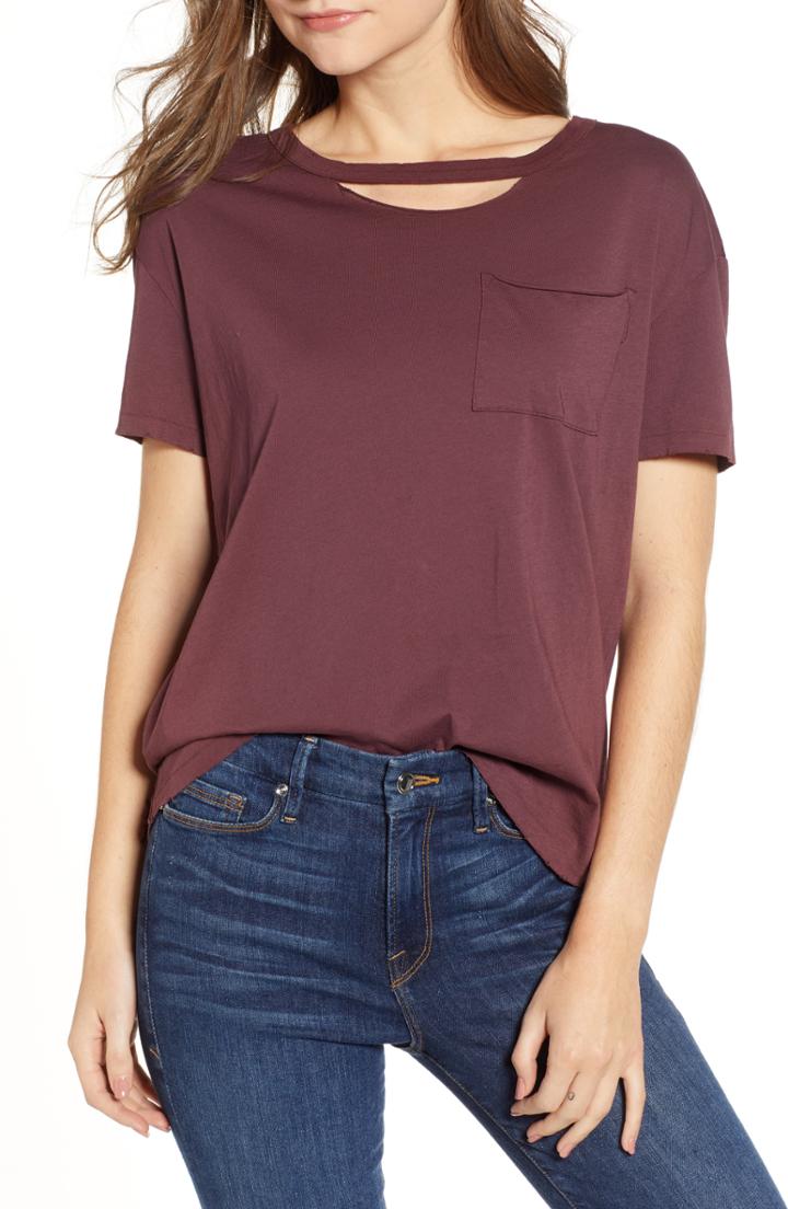 Women's N:philanthropy Arthur Boyfriend Tee - Burgundy