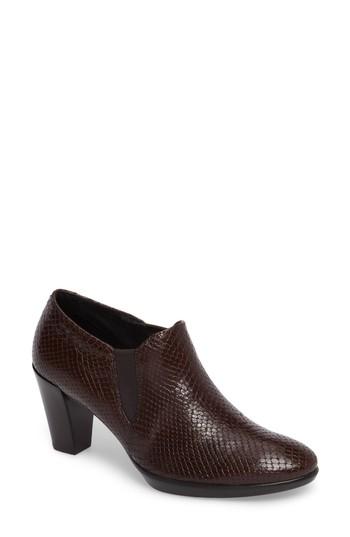 Women's Ecco Shape 55 Plateau Stack Bootie -7.5us / 38eu - Brown