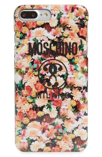 Moschino Floral Print Iphone 6/7/8 Case - Pink