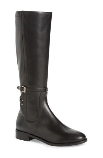 Women's Charles David Royce Stretch Back Riding Boot Eu - Black