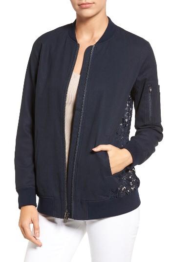 Women's Chelsea28 Lace Back Bomber Jacket