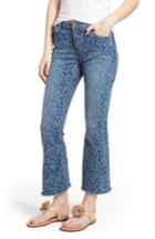 Women's Michael Michael Kors Floral Crop Flare Jeans - Blue