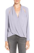 Women's Trouve Cutout Surplice Top - Purple