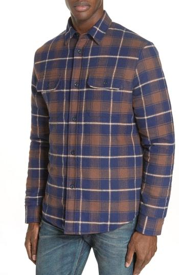 Men's John Elliot Quilt Lined Flannel Shirt - Blue
