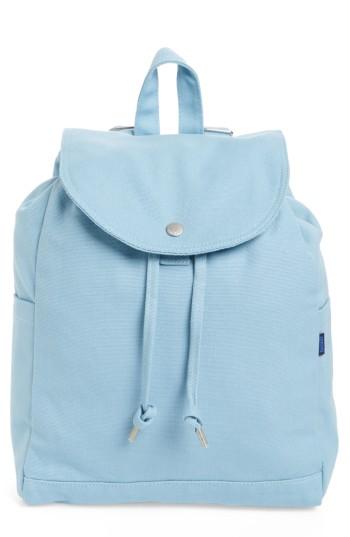 Baggu Drawstring Canvas Backpack - Blue