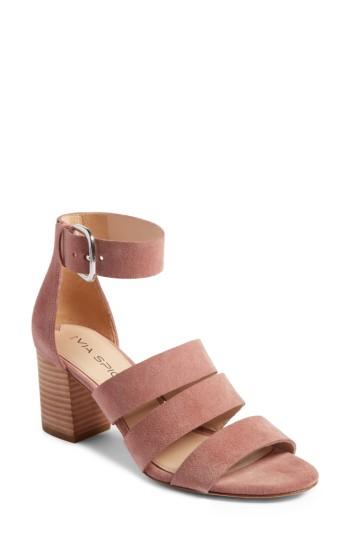Women's Via Spiga Carys Block Heel Sandal M - Pink