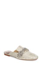 Women's Badgley Mischka Kana Embellished Loafer Mule M - Beige