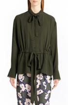 Women's Marni Tie Detail Crepe Satin Blouse