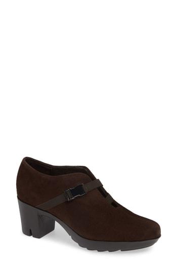 Women's Munro Linn Block Heel Bootie M - Brown