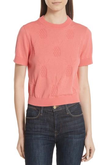 Women's Kate Spade New York Pineapple Textured Sweater - Pink