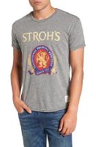 Men's Retro Brand Stroh's Graphic T-shirt - Grey