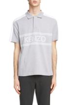 Men's Kenzo Sport Graphic Jersey Polo - Grey