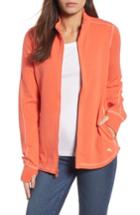 Women's Tommy Bahama Jen And Terry Full Zip Top - Orange