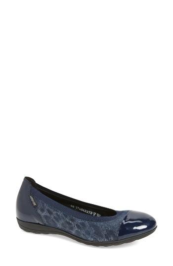 Women's Mephisto 'elletra' Flat .5 M - Blue