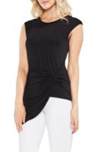 Women's Vince Camuto Twist Front Stretch Jersey Top - Black