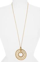 Women's Canvas Jewelry Circle Pendant Necklace