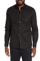 Men's Ted Baker London Nooley Star Print Slim Fit Sport Shirt (s) - Black