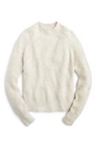 Women's J.crew 1988 Donegal Roll Neck Sweater - Ivory