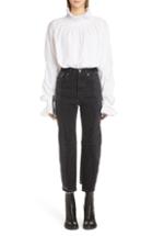 Women's Jw Anderson Pleated Collar Blouse Us / 8 Uk - White