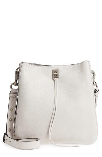 Rebecca Minkoff Darren Deerskin Leather Shoulder Bag - Grey