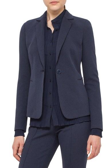 Women's Akris Punto Waffle Jersey Blazer