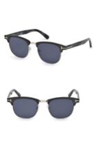 Men's Tom Ford Laurent 51mm Sunglasses - Matte Gunmetal / Blue