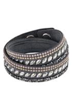 Women's Swarovski Slake Pulse Crystal Wrap Bracelet